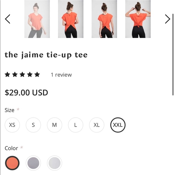 the Jamie tie-up tee - Picture 4 of 5